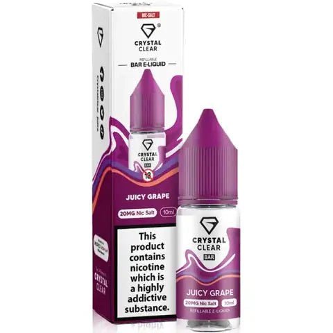 Buy Bulk Wholesale Crystal Clear Nic Salts 10ml - Pack of 10 - vapesourceuk