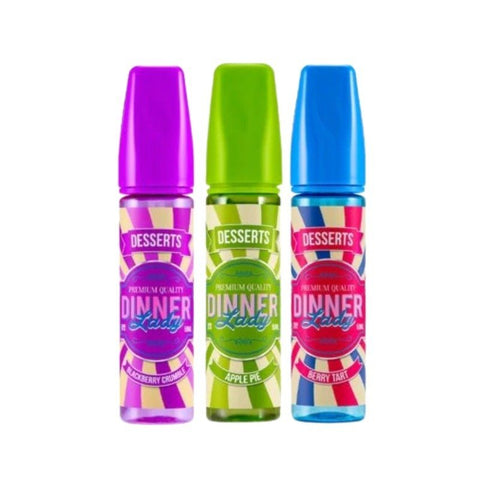 Buy Bulk Wholesale Dinner Lady Desserts 50ml Shortfill - vapesourceuk