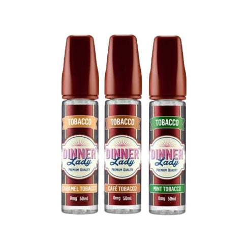 Buy Bulk Wholesale Dinner Lady Tobacco 50ml Shortfill - vapesourceuk