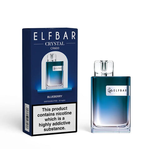 Buy Bulk Wholesale ELF Bar Crystal CR600 Disposable Vape Device Box of 10 - vapesourceuk