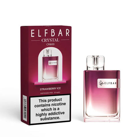 Buy Bulk Wholesale ELF Bar Crystal CR600 Disposable Vape Device Box of 10 - vapesourceuk