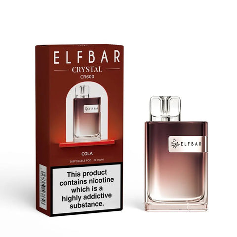 Buy Bulk Wholesale ELF Bar Crystal CR600 Disposable Vape Device Box of 10 - vapesourceuk