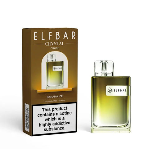 Buy Bulk Wholesale ELF Bar Crystal CR600 Disposable Vape Device Box of 10 - vapesourceuk