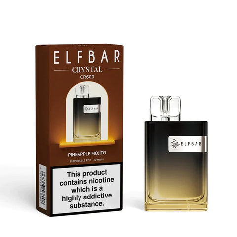 Buy Bulk Wholesale ELF Bar Crystal CR600 Disposable Vape Device Box of 10 - vapesourceuk