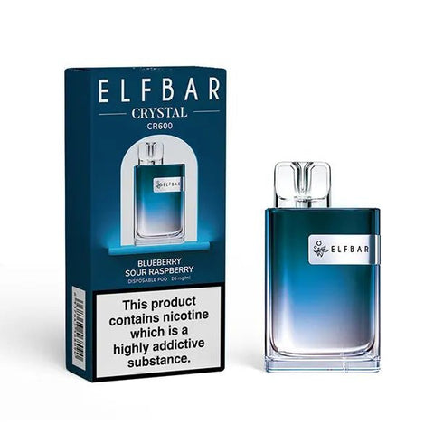 Buy Bulk Wholesale ELF Bar Crystal CR600 Disposable Vape Device Box of 10 - vapesourceuk