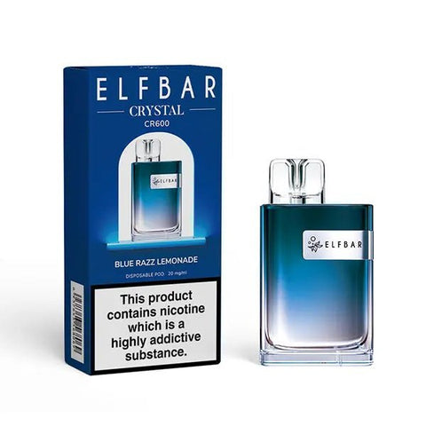 Buy Bulk Wholesale ELF Bar Crystal CR600 Disposable Vape Device Box of 10 - vapesourceuk