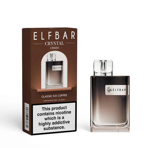 Buy Bulk Wholesale ELF Bar Crystal CR600 Disposable Vape Device Box of 10 - vapesourceuk