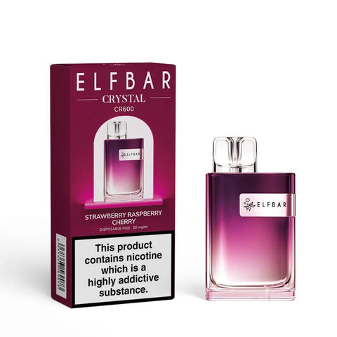 Buy Bulk Wholesale ELF Bar Crystal CR600 Disposable Vape Device Box of 10 - vapesourceuk