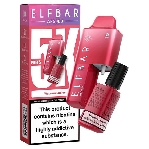 Buy Bulk Wholesale Elfbar AF5000 Puffs Disposable Vape Device - Box of 5 - vapesourceuk