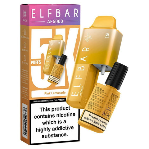 Buy Bulk Wholesale Elfbar AF5000 Puffs Disposable Vape Device - Box of 5 - vapesourceuk