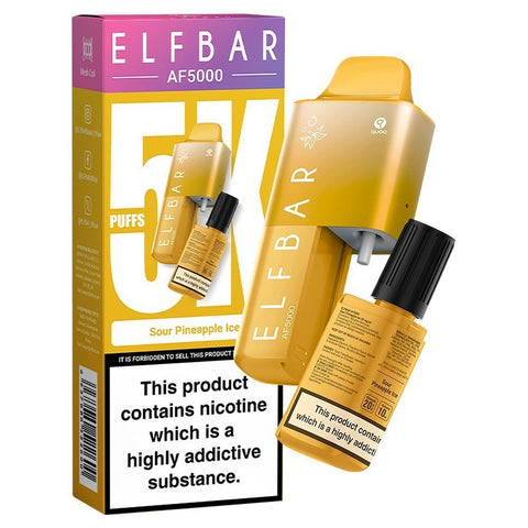 Buy Bulk Wholesale Elfbar AF5000 Puffs Disposable Vape Device - Box of 5 - vapesourceuk
