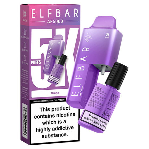 Buy Bulk Wholesale Elfbar AF5000 Puffs Disposable Vape Device - Box of 5 - vapesourceuk
