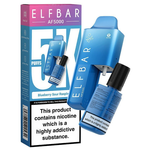 Buy Bulk Wholesale Elfbar AF5000 Puffs Disposable Vape Device - Box of 5 - vapesourceuk