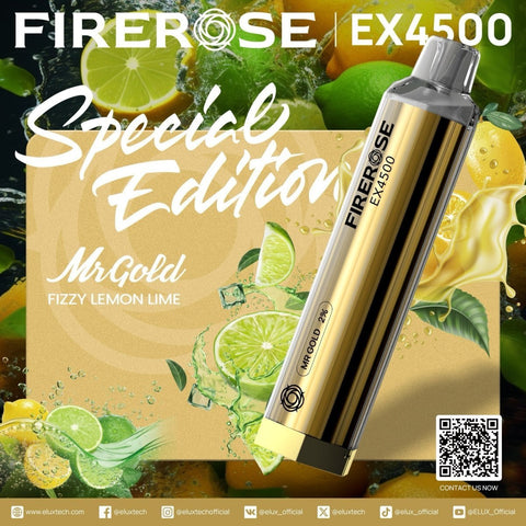 Buy Bulk Wholesale Firerose 4500 Puffs Special Edition Disposable Vape (Box of 10) - vapesourceuk