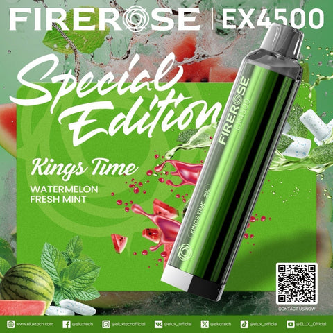 Buy Bulk Wholesale Firerose 4500 Puffs Special Edition Disposable Vape (Box of 10) - vapesourceuk