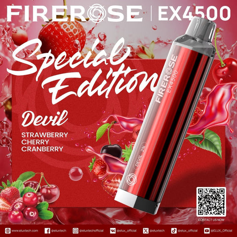 Buy Bulk Wholesale Firerose 4500 Puffs Special Edition Disposable Vape (Box of 10) - vapesourceuk