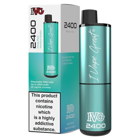 Buy Bulk Wholesale IVG 2400 Disposable Vape Box of 5 - vapesourceuk