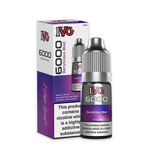 Buy Bulk Wholesale IVG 6000 Nic Salt 10ml Bottle Box of 10 - vapesourceuk