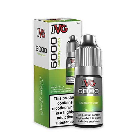 Buy Bulk Wholesale IVG 6000 Nic Salt 10ml Bottle Box of 10 - vapesourceuk