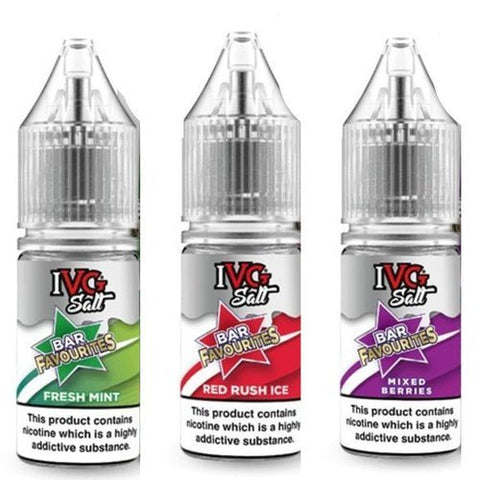 Buy Bulk Wholesale IVG Nic Salt Bar Favourite 10ml E Liquid - Pack Of 10 - vapesourceuk