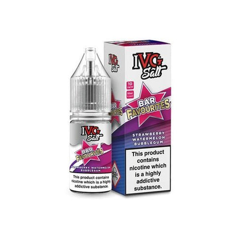 Buy Bulk Wholesale IVG Nic Salt Bar Favourite 10ml E Liquid - Pack Of 10 - vapesourceuk
