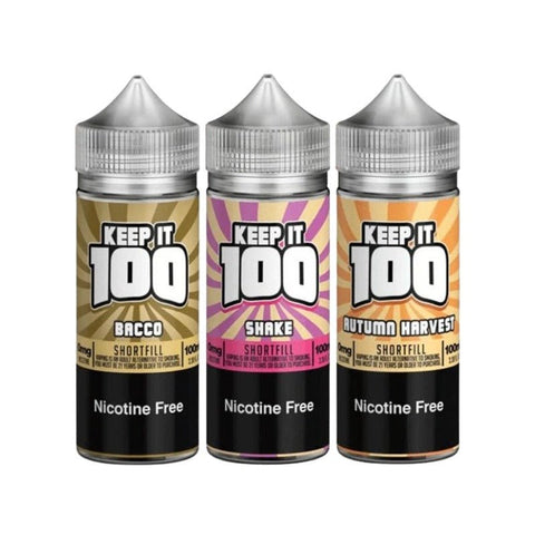 Buy Bulk Wholesale Keep It 100 100ml Shortfill - vapesourceuk