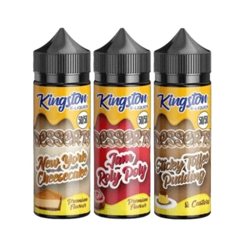 Buy Bulk Wholesale Kingston 50/50 Desserts 100ML Shortfill - vapesourceuk