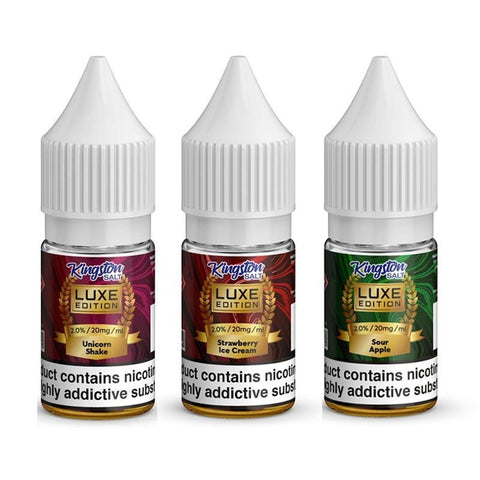 Buy Bulk Wholesale Kingston Salt Luxe Edition E - Liquids Nic Salt - 10ml - Box of 10 - vapesourceuk