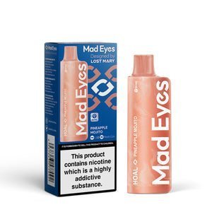 Buy Bulk Wholesale Lost Mary Mad Eyes Hoal 600 Puffs Disposable Vape Box of 10 - vapesourceuk