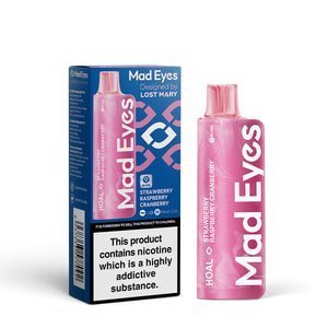 Buy Bulk Wholesale Lost Mary Mad Eyes Hoal 600 Puffs Disposable Vape Box of 10 - vapesourceuk