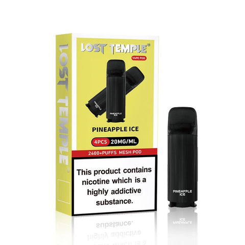 Buy Bulk Wholesale Lost Temple 2400 Puffs Pre - filled Pods - Pack of 4 - vapesourceuk
