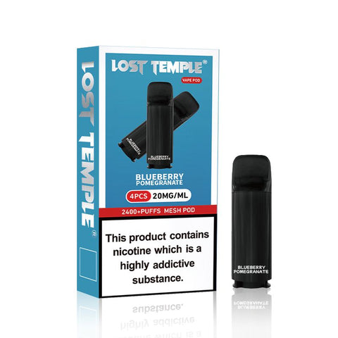 Buy Bulk Wholesale Lost Temple 2400 Puffs Pre - filled Pods - Pack of 4 - vapesourceuk
