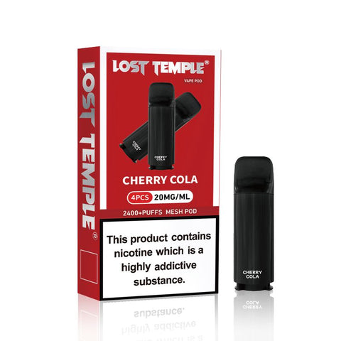 Buy Bulk Wholesale Lost Temple 2400 Puffs Pre - filled Pods - Pack of 4 - vapesourceuk