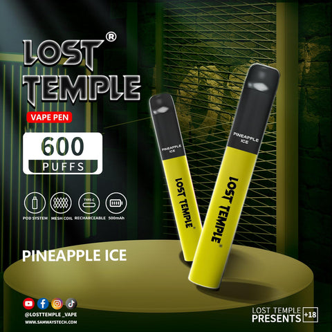Buy Bulk Wholesale Lost Temple 600 Puffs Disposable Vape Device Kit Box of 10 - vapesourceuk