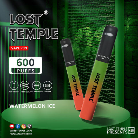 Buy Bulk Wholesale Lost Temple 600 Puffs Disposable Vape Device Kit Box of 10 - vapesourceuk
