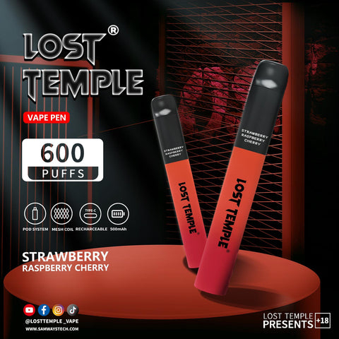 Buy Bulk Wholesale Lost Temple 600 Puffs Disposable Vape Device Kit Box of 10 - vapesourceuk