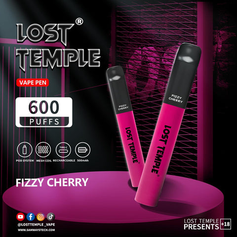 Buy Bulk Wholesale Lost Temple 600 Puffs Disposable Vape Device Kit Box of 10 - vapesourceuk