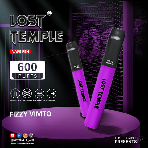 Buy Bulk Wholesale Lost Temple 600 Puffs Disposable Vape Device Kit Box of 10 - vapesourceuk