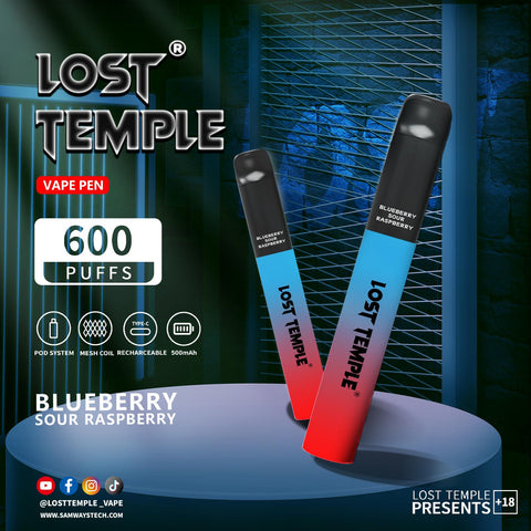 Buy Bulk Wholesale Lost Temple 600 Puffs Disposable Vape Device Kit Box of 10 - vapesourceuk