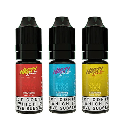 Buy Bulk Wholesale Nasty Juice 10ML Nic Salt (Pack of 10) - vapesourceuk
