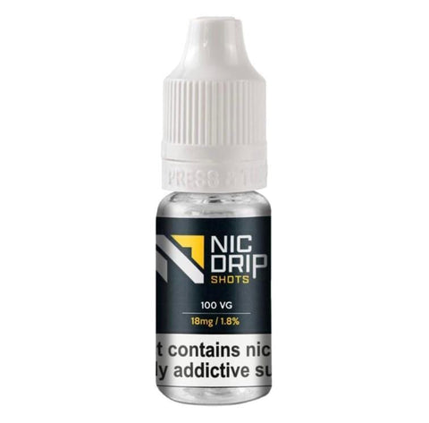 Buy Bulk Wholesale NIC DRIP - 100VG - 18MG - NICOTINE SHOT - vapesourceuk