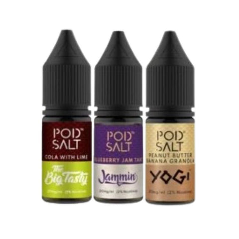 Buy Bulk Wholesale Pod Salt Fusions 10ML Nic Salt (Pack of 10) - vapesourceuk