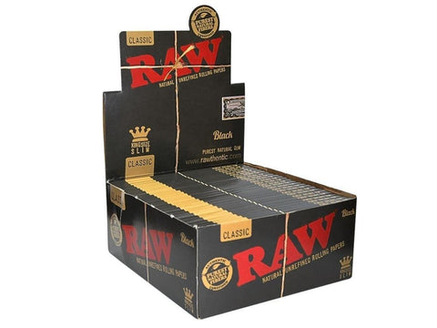 Buy Bulk Wholesale Raw - Black Classic King Size - Pack of 50 - vapesourceuk