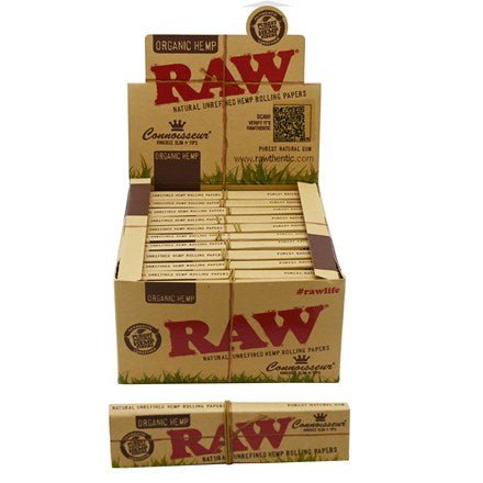 Buy Bulk Wholesale Raw - Organic Connoisseur Papers + Tips - Pack of 24 - vapesourceuk