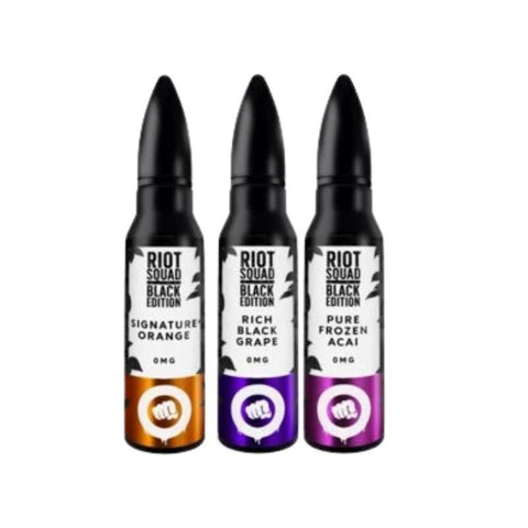 Buy Bulk Wholesale Riot Squad Black Edition Series 50ml Shortfill - vapesourceuk