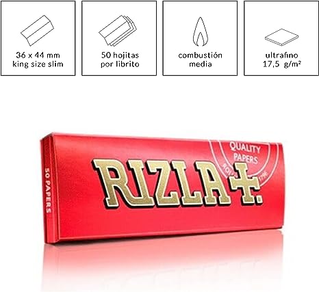 Buy Bulk Wholesale Rizla - Regular Red 70mm Rolling Papers - Box of 100 - vapesourceuk