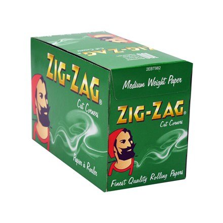 Buy Bulk Wholesale Rizla - Zig Zag Green Regular Size Papers - Pack of 100 - vapesourceuk
