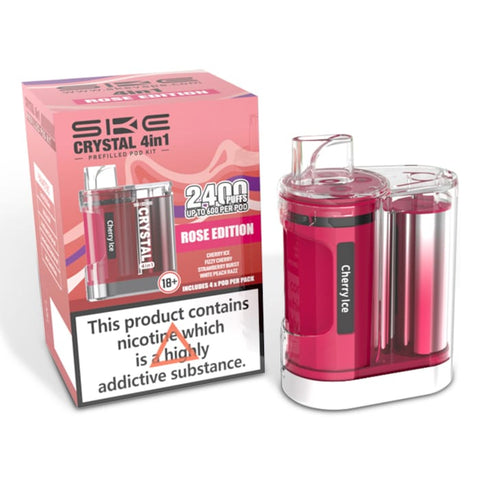 Buy Bulk Wholesale Ske Crystal 2400 Puffs 4 in 1 Disposable Vape Device - vapesourceuk