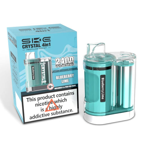 Buy Bulk Wholesale Ske Crystal 2400 Puffs 4 in 1 Disposable Vape Device - vapesourceuk