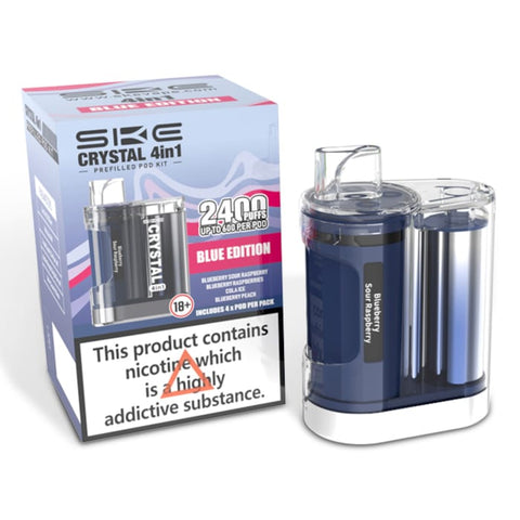 Buy Bulk Wholesale Ske Crystal 2400 Puffs 4 in 1 Disposable Vape Device - vapesourceuk